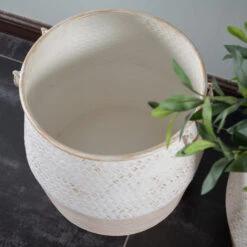 Two-Piece Shabby-Chic Two-Tone Metal Vase Set -Garden 957938 5 a93e9896 fdaf 4f82 8903 e3e32c406981