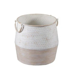 Two-Piece Shabby-Chic Two-Tone Metal Vase Set -Garden 957938 6 80d85e29 4475 4234 a5d4 c37d026ae66c