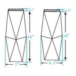 Two-Piece Gold Metal Vase Set -Garden 957971 9 8db39a70 32a7 44da bf96 b1970bbf728a