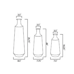 Three-Piece Metal Multi-Tone Vases -Garden 958007 4 354170ca 3f2b 49c2 a14b c6ad5e75278a