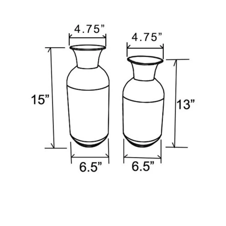 Two-Piece Iron And Wood Vase 7 Two-Piece Iron And Wood Vase - Image 5