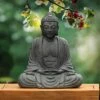 LuxenHome 17" H Gray MgO Meditating Buddha Garden Outdoor Statue 2 LuxenHome 17" H Gray MgO Meditating Buddha Garden Outdoor Statue -Garden GUEST 01e2c4cf 2d0b 482d 9ac8 5caa66fa4d7b