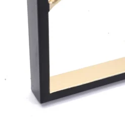 LuxenHome Gold And Black Metal Abstract Rectangular Wall Décor -Garden GUEST 061845c8 3bc7 4a3f 8255 708ce141363d