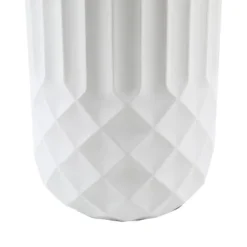 LuxenHome White 24.88" Tall Round MgO Planter -Garden GUEST 0a940a86 7446 425b 9a7d d71c848ff1c1