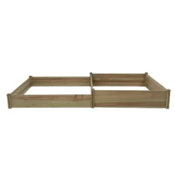 LuxenHome All Wood Two Sections Outdoor Raised Garden Bed Brown 15 LuxenHome All Wood Two Sections Outdoor Raised Garden Bed Brown -Garden GUEST 0b626edd ce7c 4bdf a4b0 8b2edf83d686