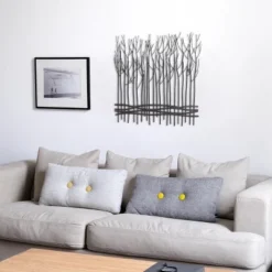 LuxenHome Rustic Black Metal Abstract Field Of Trees Wall Art Decor 18 LuxenHome Rustic Black Metal Abstract Field Of Trees Wall Art Decor -Garden GUEST 0dc9c3f7 1bd6 4928 b691 162a58703f57