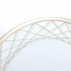 LuxenHome Silver Metal Frame Round Accent Vanity Wall Mirror 15 LuxenHome Silver Metal Frame Round Accent Vanity Wall Mirror -Garden GUEST 1048dcbb 359b 4e5c 876d ebaa1ec05749