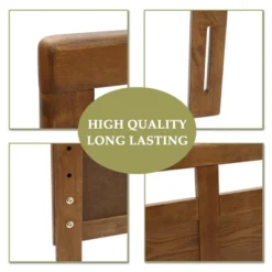 LuxenHome Farmhouse Double Panel Wood Headboard, King Brown 19 LuxenHome Farmhouse Double Panel Wood Headboard, King Brown -Garden GUEST 138ca2af cff8 48b0 871d 4cb1cce86694