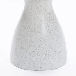 LuxenHome White And Speckled Gray MgO 20" Round Side Table 19 LuxenHome White And Speckled Gray MgO 20" Round Side Table -Garden GUEST 138fb9ed 3e5e 4200 beaa 2a080638408c