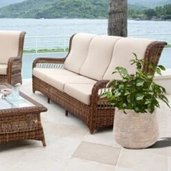 LuxenHome Distressed Tan MgO 15" H Tapered Round Planter Brown 14 LuxenHome Distressed Tan MgO 15" H Tapered Round Planter Brown -Garden GUEST 14239649 3d65 4a3b 9c47 4e4c6c9479f8