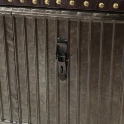 LuxenHome 47.5in. W Metal And Faux Leather Bench. 17 LuxenHome 47.5in. W Metal And Faux Leather Bench. -Garden GUEST 14a85833 ea0c 49d8 848b 3b614c9a74df