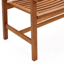 LuxenHome Carmel Solid Wood Outdoor Loveseat Park Bench 19 LuxenHome Carmel Solid Wood Outdoor Loveseat Park Bench -Garden GUEST 1771bd0d e0ef 4232 aecd 36000b5bd201