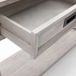 LuxenHome Gray Wood 2-Drawer 1-Shelf Console And Entryway Table 20 LuxenHome Gray Wood 2-Drawer 1-Shelf Console And Entryway Table -Garden GUEST 18592fcc 97a0 47d8 8bb8 71736586c9ab