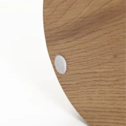 LuxenHome Wood Grain Manufactured Wood 20.5-Inch Tall Round End And Side Table Brown -Garden GUEST 1cc0454c 1878 4a5e a24d 56be7e437b5d