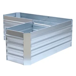 LuxenHome L-Shaped Galvanized Metal Raised Garden Bed -Garden GUEST 1f80ec03 07b2 4568 a598 5f384634bf33