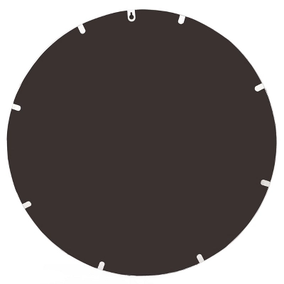 LuxenHome Silver Metal Frame Round Accent Vanity Wall Mirror 4 LuxenHome Silver Metal Frame Round Accent Vanity Wall Mirror - Image 2