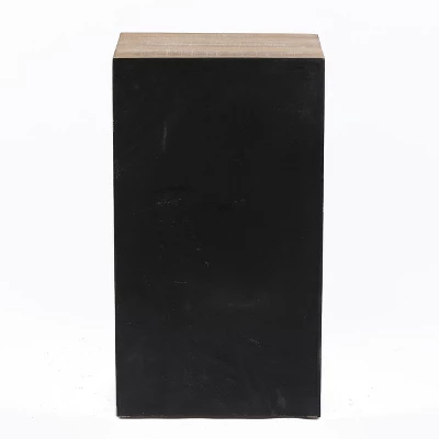 LuxenHome Wood Farmhouse 1-Drawer 1-Door Side Table With Storage. 10 LuxenHome Wood Farmhouse 1-Drawer 1-Door Side Table With Storage. - Image 8