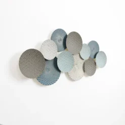 LuxenHome Metal Wall Art 47-Inch Large Wall Decor Hanging Sculptures Distressed Multi-Color Pastels Metal Accent Artwork Decorations Multicolored 13 LuxenHome Metal Wall Art 47-Inch Large Wall Decor Hanging Sculptures Distressed Multi-Color Pastels Metal Accent Artwork Decorations Multicolored -Garden GUEST 239210b5 7b95 4a84 a6b2 a546bb784a5a