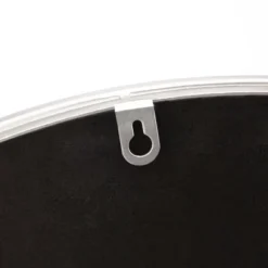 LuxenHome Silver Metal Frame Round Accent Vanity Wall Mirror 18 LuxenHome Silver Metal Frame Round Accent Vanity Wall Mirror -Garden GUEST 23eb6c98 ee6b 4c47 8f94 cc42fb7b93fc