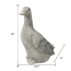 LuxenHome 18" Gray MgO Duck Garden Statue 13 LuxenHome 18" Gray MgO Duck Garden Statue -Garden GUEST 273bf637 972b 4f9f 8a02 ede094a67a5c