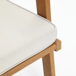 LuxenHome Outdoor Acacia Wood Rope Back 4-Piece Patio Seating With Cushions And Coffee Table Set -Garden GUEST 285ede9c aa96 478f b7a2 4c216059f904