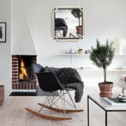 LuxenHome Gold And Black Metal Floating Frame Wall Accent Mirror Vanity Mirror 17 LuxenHome Gold And Black Metal Floating Frame Wall Accent Mirror Vanity Mirror -Garden GUEST 298c24d4 3ede 4db0 8ed2 92fc32e847bd