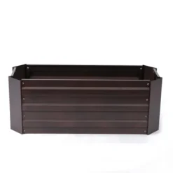 LuxenHome Brown Metal 32" X 11.8" Rectangular Garden Bed -Garden GUEST 2a7634d5 2d86 4bb1 b73b 2892be869917