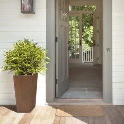 LuxenHome Square Tapered 24.2" Tall Planter Black 22 LuxenHome Square Tapered 24.2" Tall Planter Black -Garden GUEST 2a7fd5da 7c42 4887 9266 6bbb3e9e9efd