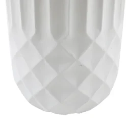 LuxenHome Tall MgO Planter, White Round Pot With Diamond & Fluted Texture 12 LuxenHome Tall MgO Planter, White Round Pot With Diamond & Fluted Texture -Garden GUEST 2af552aa f577 432b 884a d7607f4d33f1