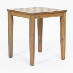 LuxenHome Outdoor Acacia Wood Side Table And Set Of 2 Armchairs With White Cushions 17 LuxenHome Outdoor Acacia Wood Side Table And Set Of 2 Armchairs With White Cushions -Garden GUEST 2afac02b 5657 43e7 8dc0 b0393d4adfee