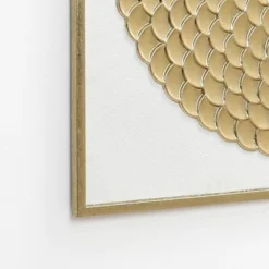 LuxenHome 2-Piece White & Distressed Gold Metal Wall Art Set, Modern Rustic Home Decor -Garden GUEST 2dc45c69 7cb6 4638 ab4e faf442da3cee