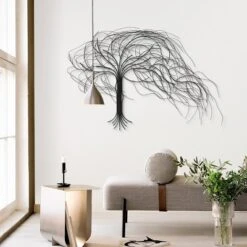 LuxenHome Black Metal Windy Tree Wall Decor 12 LuxenHome Black Metal Windy Tree Wall Decor -Garden GUEST 2e355bdd aac9 4f73 a021 313dad40d282