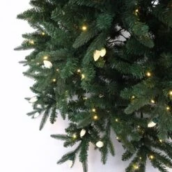 LuxenHome 7.5Ft Pre-Lit Green Slender Artificial Fir Christmas Tree With Metal Stand 21 LuxenHome 7.5Ft Pre-Lit Green Slender Artificial Fir Christmas Tree With Metal Stand -Garden GUEST 33596d60 ac4b 4150 ba34 4d82ea0181ff