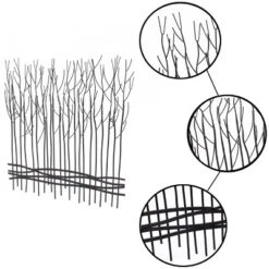 LuxenHome Rustic Black Metal Abstract Field Of Trees Wall Art Decor 21 LuxenHome Rustic Black Metal Abstract Field Of Trees Wall Art Decor -Garden GUEST 39e00344 4ad4 4162 838a c08fd7922f90
