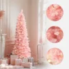 LuxenHome 6Ft Pink Pencil Artificial Tree With Warm White Lights And 8 Light Functions 1 LuxenHome 6Ft Pink Pencil Artificial Tree With Warm White Lights And 8 Light Functions -Garden GUEST 3b0e735e 9135 4976 adac 017779276b1c