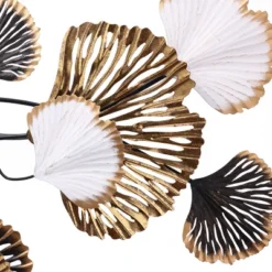 LuxenHome White, Black, And Gold Metal Ginkgo Leaves Modern Wall Decor 18 LuxenHome White, Black, And Gold Metal Ginkgo Leaves Modern Wall Decor -Garden GUEST 3c47d825 45f1 4310 95ef 4ece0629e504