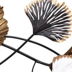 LuxenHome White, Black, And Gold Metal Ginkgo Leaves Modern Wall Decor 19 LuxenHome White, Black, And Gold Metal Ginkgo Leaves Modern Wall Decor -Garden GUEST 3c6a36f4 95bc 4f9c b635 92bd2914904a
