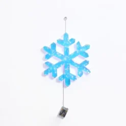 LuxenHome 3-Piece Snowflake Holiday Decoration Set With Battery-Operated Lights Clear -Garden GUEST 3c70d10e 8f52 45d2 a7c7 7edcd4cff612