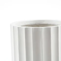 LuxenHome Tall MgO Planter, White Round Pot With Diamond & Fluted Texture 11 LuxenHome Tall MgO Planter, White Round Pot With Diamond & Fluted Texture -Garden GUEST 3f3ec23c f236 4909 90a9 f13a954d519f