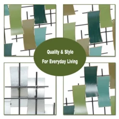 LuxenHome Multi-Color Metal Abstract Geometric Wall Decor 15 LuxenHome Multi-Color Metal Abstract Geometric Wall Decor -Garden GUEST 426aa10a 33bb 4b12 bdeb bb74b63d6aa9