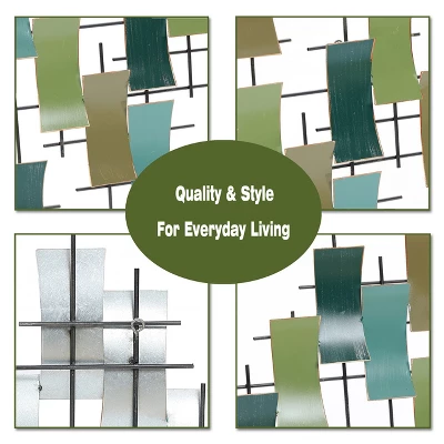 LuxenHome Multi-Color Metal Abstract Geometric Wall Decor 8 LuxenHome Multi-Color Metal Abstract Geometric Wall Decor - Image 6