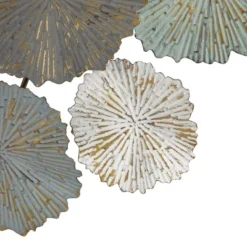 LuxenHome 48-Inch Multi-Color Metal Flowers Modern Wall Decor -Garden GUEST 48c8e9ce a530 451f b888 6491f0e7471d