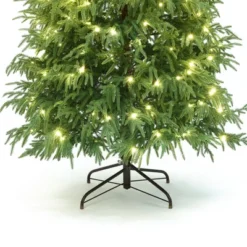 LuxenHome 6Ft Pre-Lit Green Full Artificial Cedar Christmas Tree With Metal Stand 17 LuxenHome 6Ft Pre-Lit Green Full Artificial Cedar Christmas Tree With Metal Stand -Garden GUEST 49f01f22 d91d 4cc2 8850 2340570e862b
