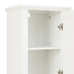 LuxenHome White MDF Wood 67-Inch Tall Tower Bathroom Linen Cabinet -Garden GUEST 4ada5c5f a20b 4dfe 92d4 160fff78bcea