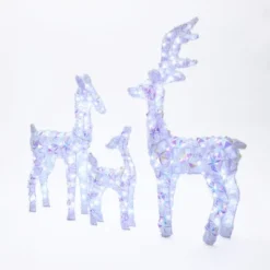 LuxenHome 3-Piece Multi-Color Snowflake Deer Family Outdoor Holiday Decoration With 340 Lights White, Multi 17 LuxenHome 3-Piece Multi-Color Snowflake Deer Family Outdoor Holiday Decoration With 340 Lights White, Multi -Garden GUEST 4d919e2b 3c89 4c02 9841 7df4732cf3e2