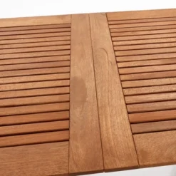 LuxenHome Carmel Solid Wood Extendable Outdoor Dining Table Brown -Garden GUEST 4debaed1 9097 42c7 8546 f96e6d877018