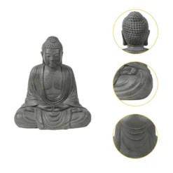 LuxenHome 17" H Gray MgO Meditating Buddha Garden Outdoor Statue 13 LuxenHome 17" H Gray MgO Meditating Buddha Garden Outdoor Statue -Garden GUEST 5131854a 5a19 4297 ad30 8cec553dc8ea