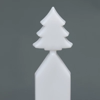 LuxenHome 8-Piece Light Show Fence Design Outdoor Holiday Decoration White 10 LuxenHome 8-Piece Light Show Fence Design Outdoor Holiday Decoration White - Image 8