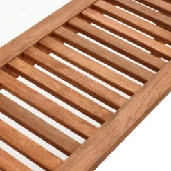 LuxenHome Carmel Solid Wood Outdoor Backless Dining Bench -Garden GUEST 51f743d9 adf6 4178 b52f f28a948f4b4a