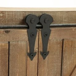 LuxenHome Farmhouse Wood Sliding 2-Door Wall Storage Cabinet 21 LuxenHome Farmhouse Wood Sliding 2-Door Wall Storage Cabinet -Garden GUEST 52c76ca2 5fd4 4036 a77c 3de6d9cd6ce2